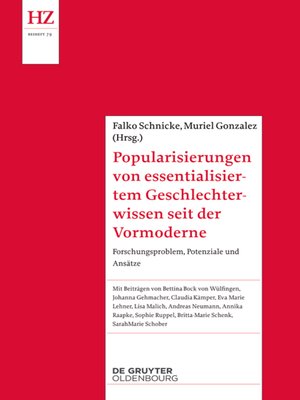 cover image of Popularisierungen von Geschlechterwissen seit der Vormoderne